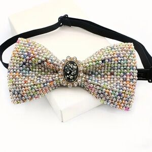 FESTIVAL SALE - Black Crystal Embellished Tie